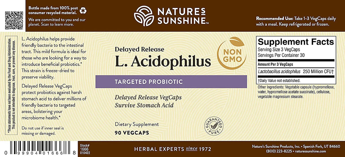 Nature's Sunshine Acidophilus (90 caps)