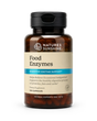 A bottle of Nature's Sunshine Food Enzymes dietary supplement, containing 120 capsules, on a clean white background.
