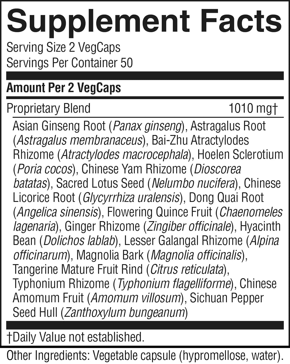 Spleen Activator, Chinese (100 caps)