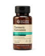 A bottle of Nature's Sunshine Turmeric Curcumin dietary supplement, containing 60 vegcaps, shown on a clean white background.