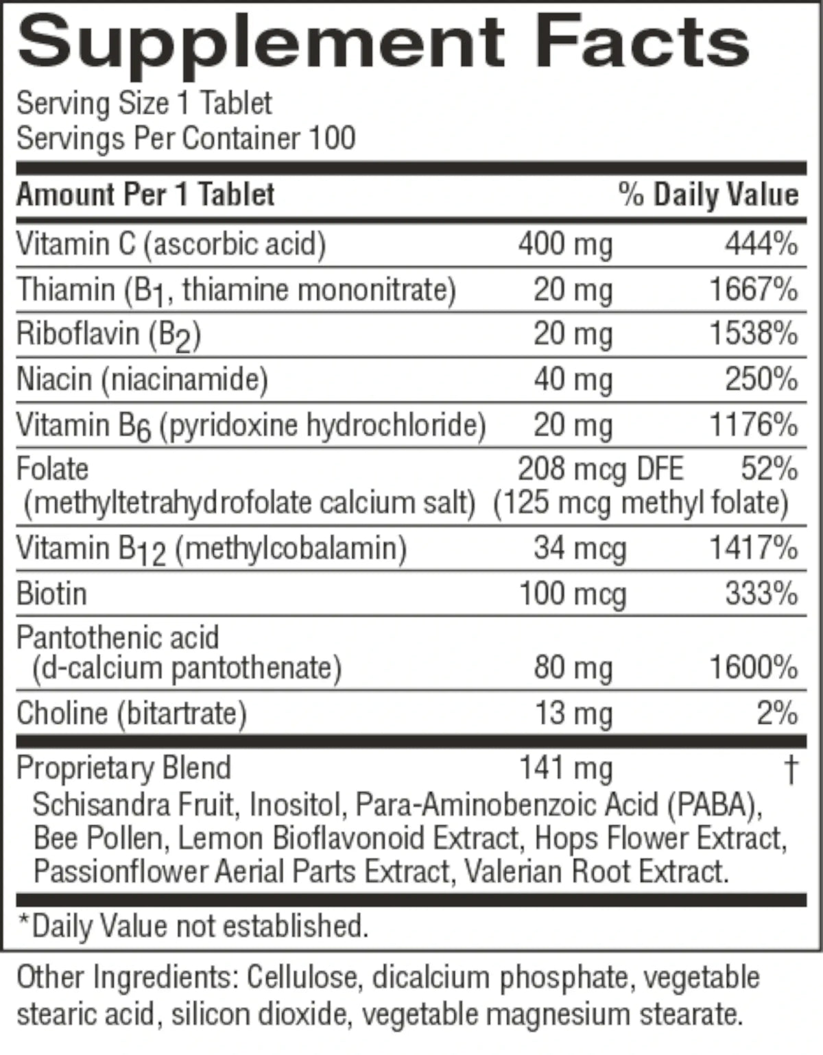 Nature's Sunshine Nutri-Calm (100 tabs)
