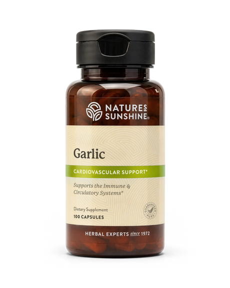 A bottle of Nature's Sunshine Capsicum dietary supplement, featuring an amber brown bottle, a black flip-top cap, and a cream-colored label with green accents.
