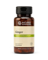 A bottle of Nature's Sunshine Alfalfa dietary supplement, containing 100 capsules, on a clean white background.