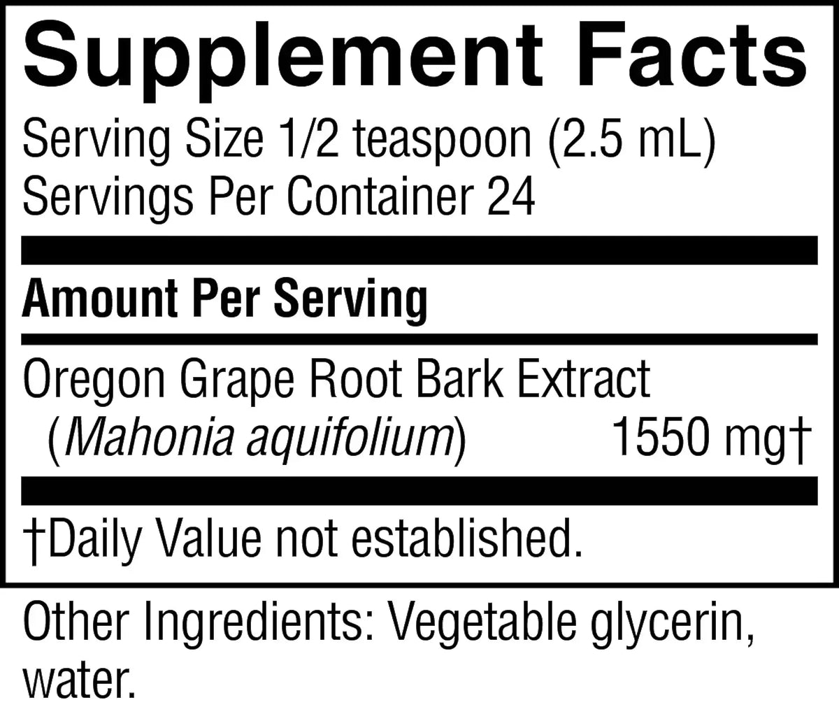 Nature's Sunshine Oregon Grape