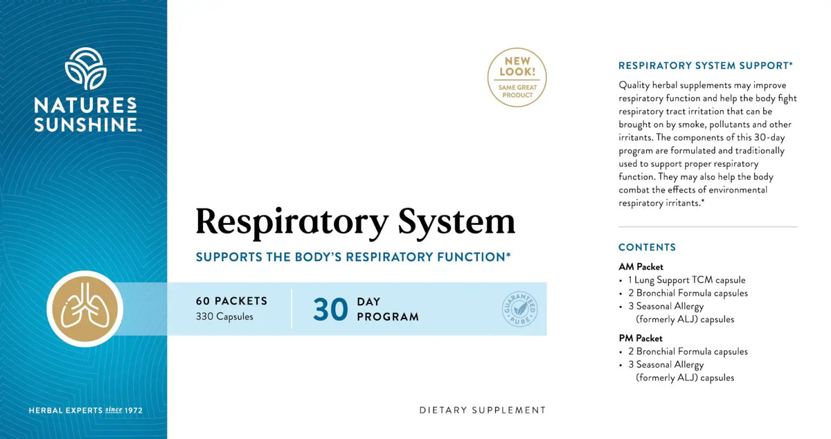 Nature's Sunshine Respiratory System Pack (30 day)