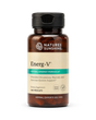 A bottle of Nature's Sunshine Energ-V Herbal Energy Formula dietary supplement, containing 100 vegcaps, shown on a clean white background.