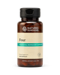A bottle of Nature's Sunshine 'Four' dietary supplement containing 100 capsules, on a clean white background.