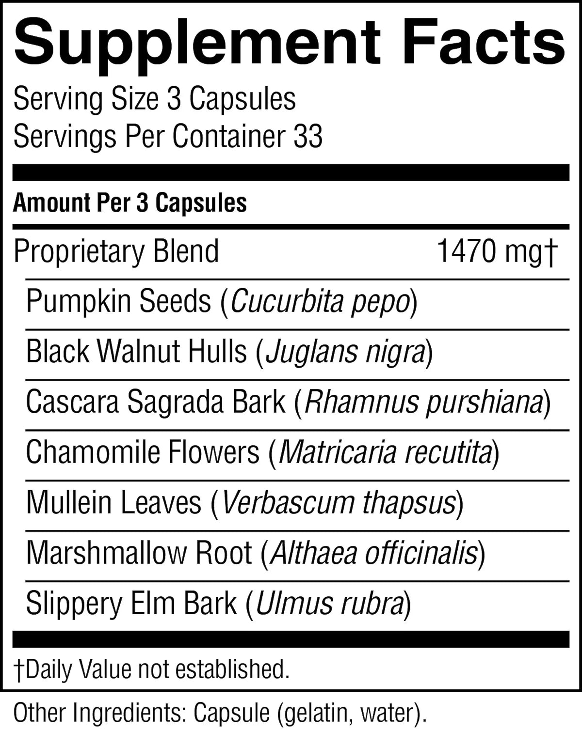 Nature's Sunshine Herbal Pumpkin (100 caps)