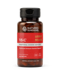 A bottle of Natures Sunshine VS-C Traditional Chinese Medicine dietary supplement, featuring a dark amber brown bottle, a black cap, and a red label with white and gold text, set against a plain white background.