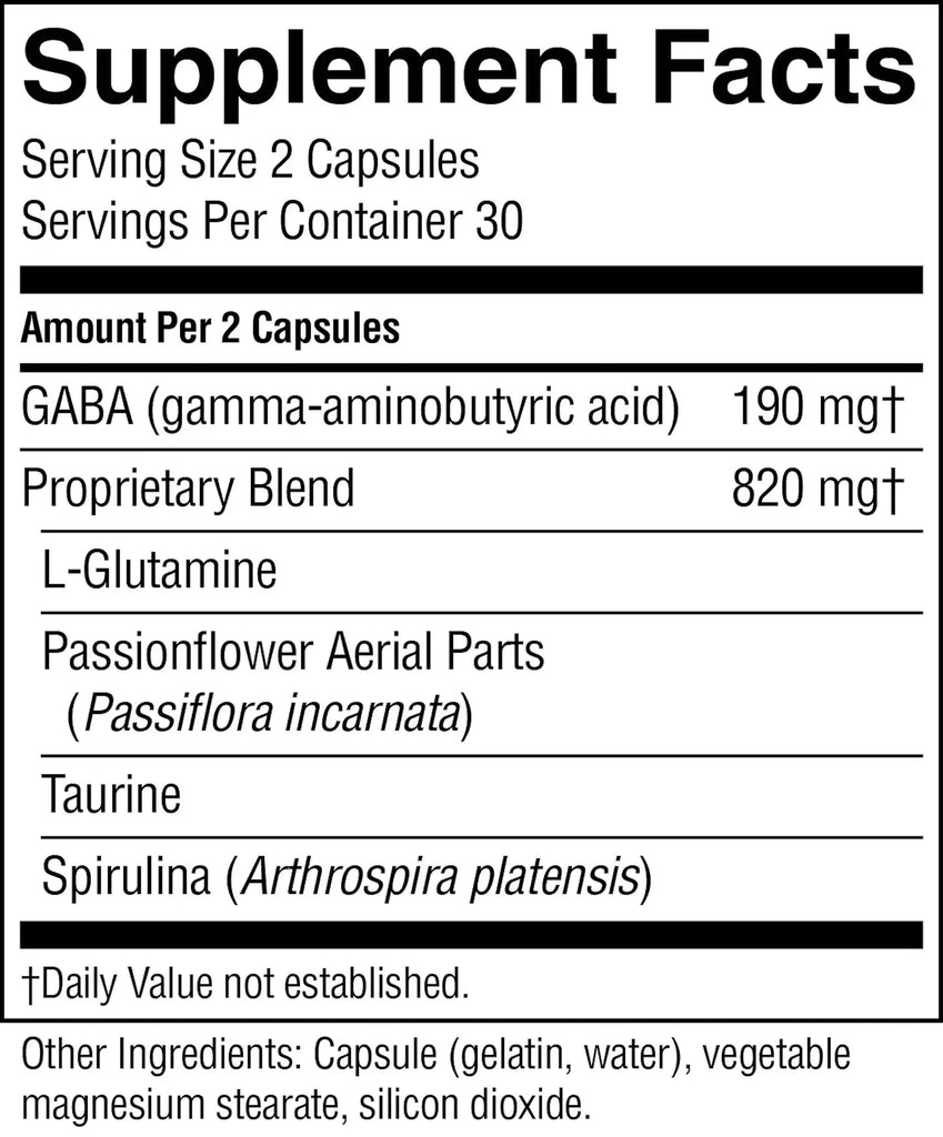 Nature's Sunshine GABA Plus (60 caps) - Nature's Best Health Store