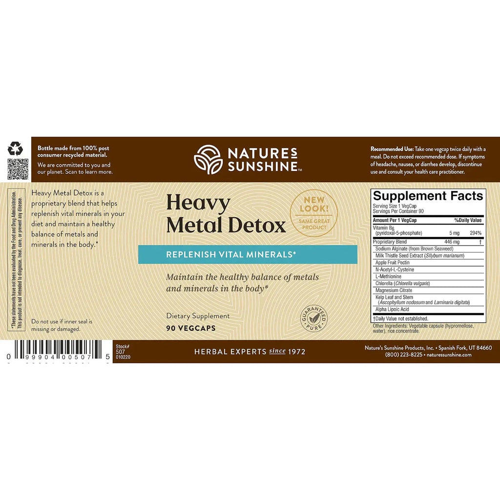 Nature's Sunshine Heavy Metal Detox (90 caps) - Nature's Best Health Store