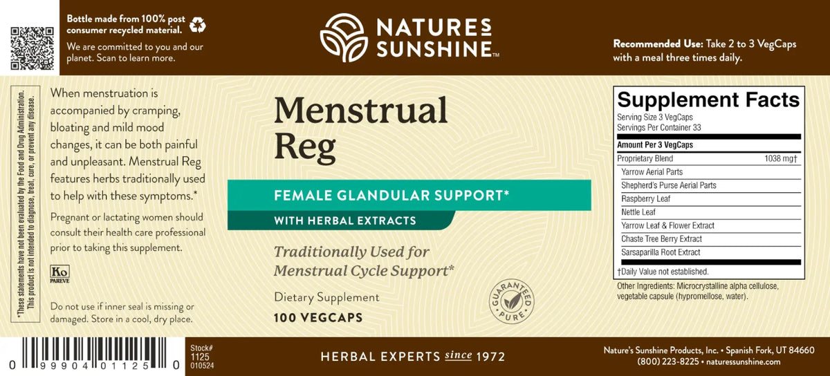 Nature's Sunshine Menstrual Reg (100 caps)