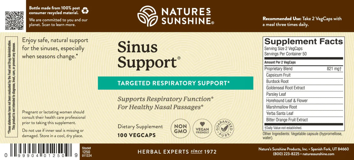 
Nature's Sunshine Sinus Support EF® (100 caps)
