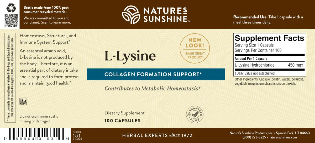 Nature's Sunshine L-Lysine