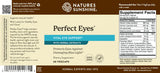 Front and back of a Nature's Sunshine Perfect Eyes VITAL Eye Support herbal supplement box, showing the product name, ingredients, and supplement facts panel.