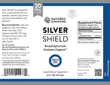 The back of a Nature's Sunshine Silver Shield liquid dietary supplement 6 fl. oz.