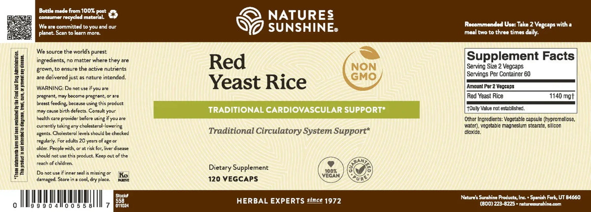 Nature's Sunshine Red Yeast Rice