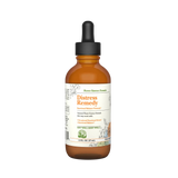 An amber glass dropper bottle of Distress Remedy Emotional Balance Formula with a black dropper cap and a white label, shown on a plain white background.