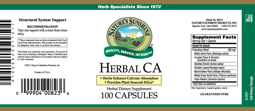 Nature's Sunshine CA, Herbal (100 caps) - Nature's Best Health Store