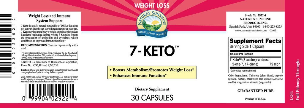 Nature's Sunshine 7-Keto (30 caps) - Nature's Best Health Store