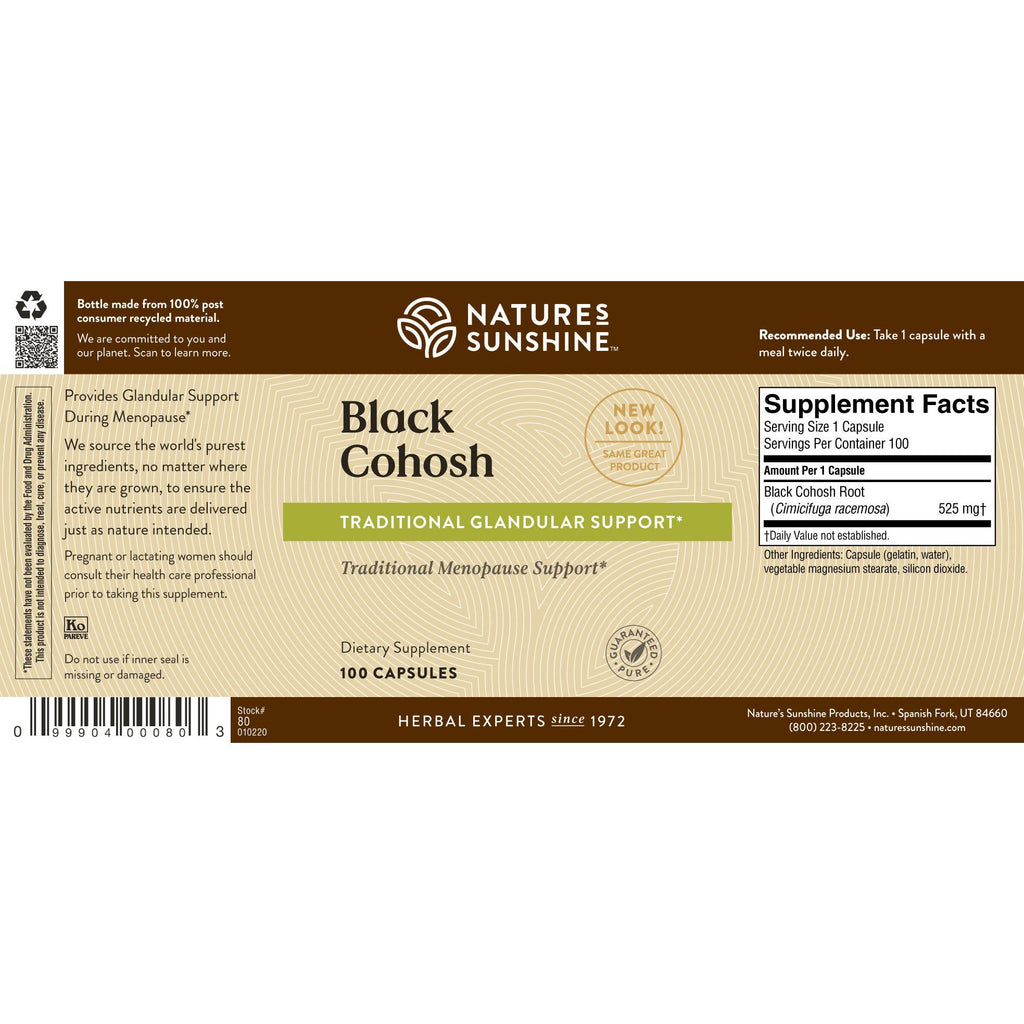 Nature's Sunshine Black Cohosh (100 caps) - Nature's Best Health Store