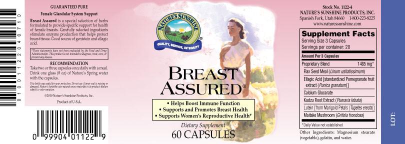 Nature's Sunshine Breast Assured® (60 caps) - Nature's Best Health Store