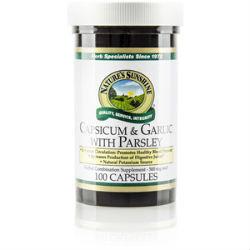 Nature's Sunshine Capsicum & Garlic w/ Parsley (100 caps) - Nature's Best Health Store