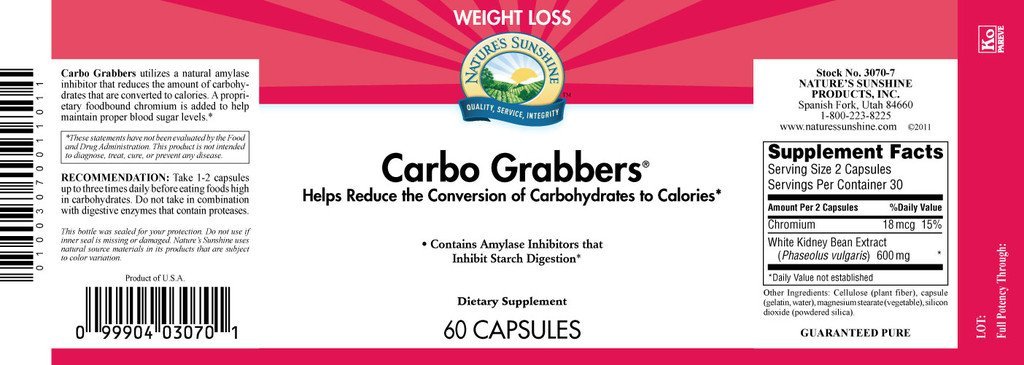 Nature's Sunshine Carbo Grabbers with Chromium (60 Capsules) - Nature's Best Health Store
