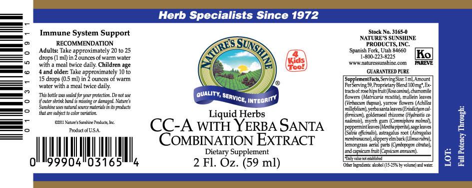 Nature's Sunshine CC-A w/Yerba Santa (2 fl. oz.) - Nature's Best Health Store