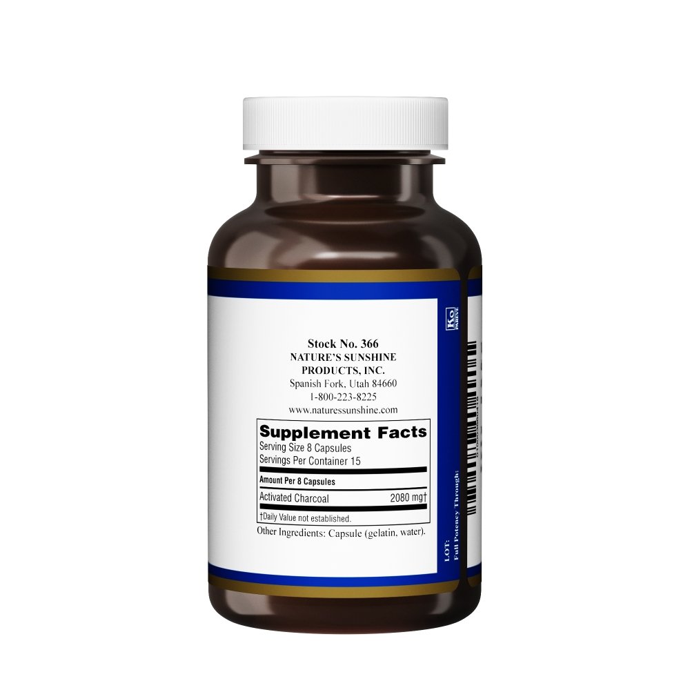Nature's Sunshine Charcoal (Activated) (100 caps) - Nature's Best Health Store