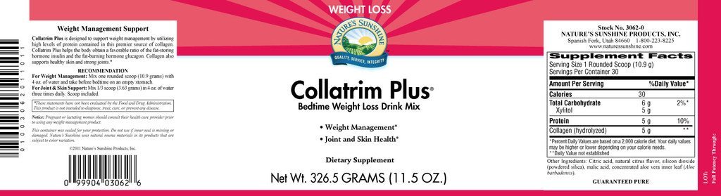 Nature's Sunshine Collatrim Plus Powder (326.5 g) - Nature's Best Health Store