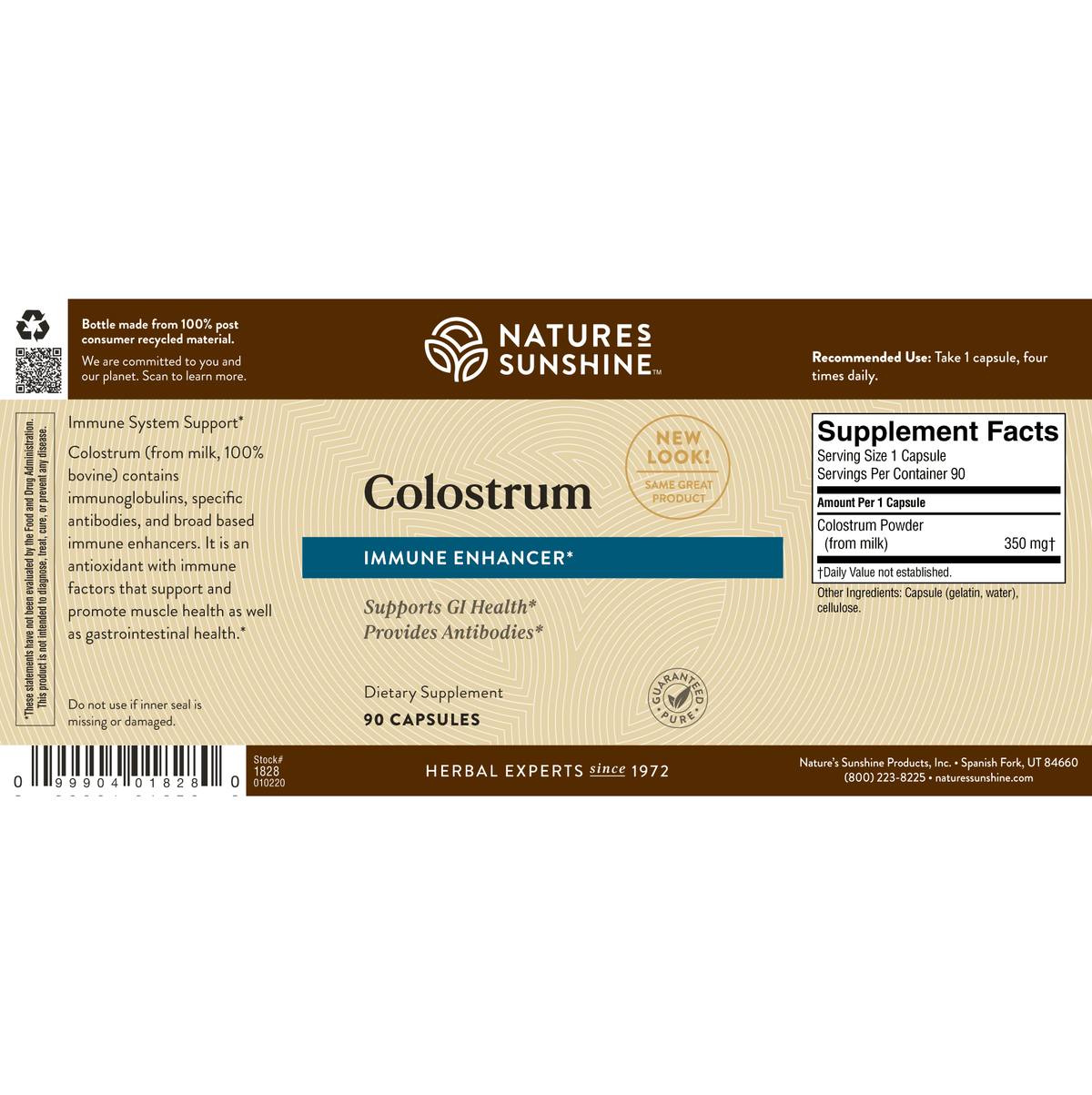 Nature's Sunshine Colostrum (90 caps) - Nature's Best Health Store