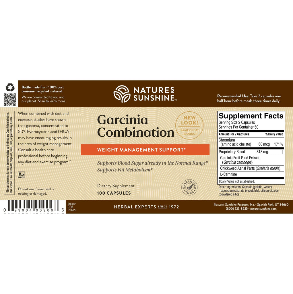Nature's Sunshine Garcinia Combination (100 caps) - Nature's Best Health Store