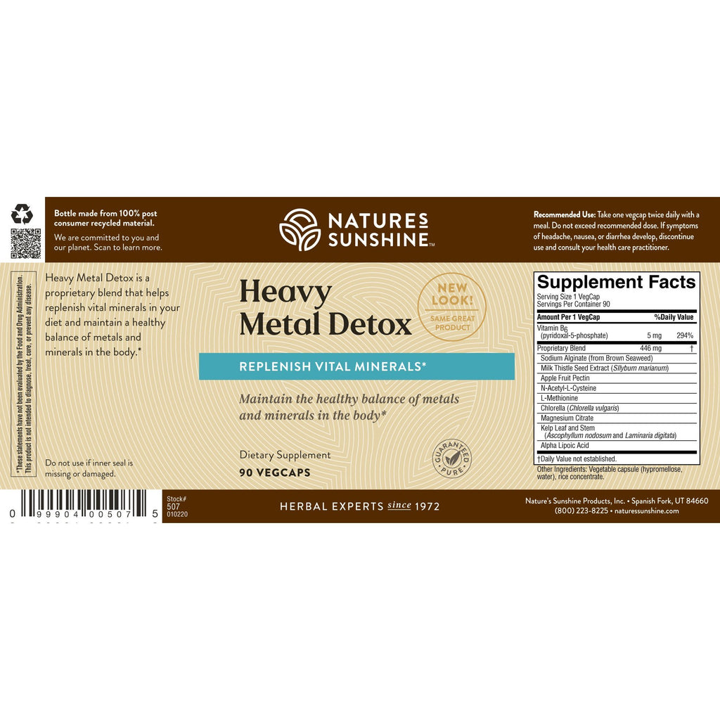 Nature's Sunshine Heavy Metal Detox (90 caps) - Nature's Best Health Store