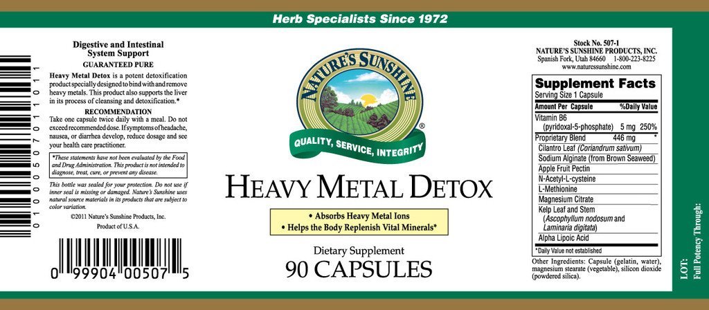 Nature's Sunshine Heavy Metal Detox (90 caps) - Nature's Best Health Store