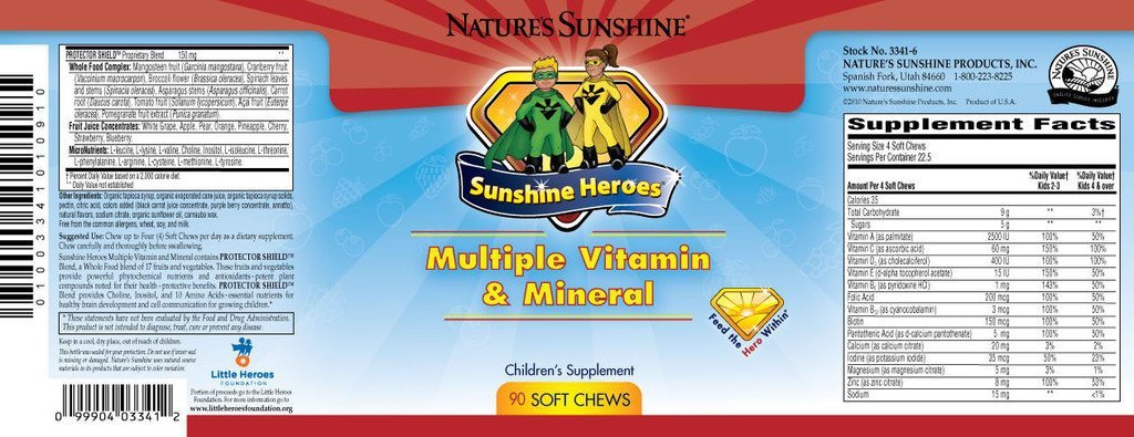 Nature's Sunshine Heroes Multiple Vitamin & Mineral (90 Soft chews) - Nature's Best Health Store