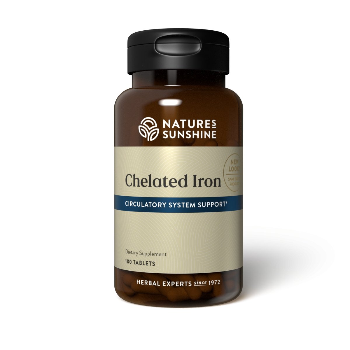 Nature's Sunshine Iron, Chelated (25 mg) (180 tabs) - Nature's Best Health Store