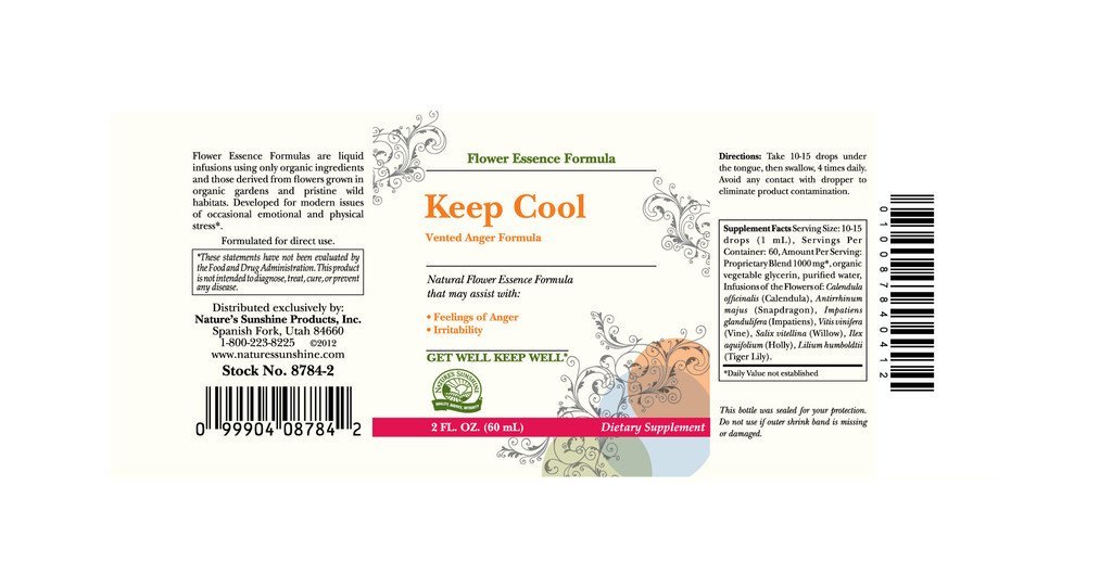 Nature's Sunshine Keep Cool (Vented Anger Formula) (2 fl oz) - Nature's Best Health Store