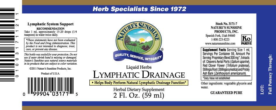 Nature's Sunshine Lymphatic Drainage (2 fl. oz.) - Nature's Best Health Store