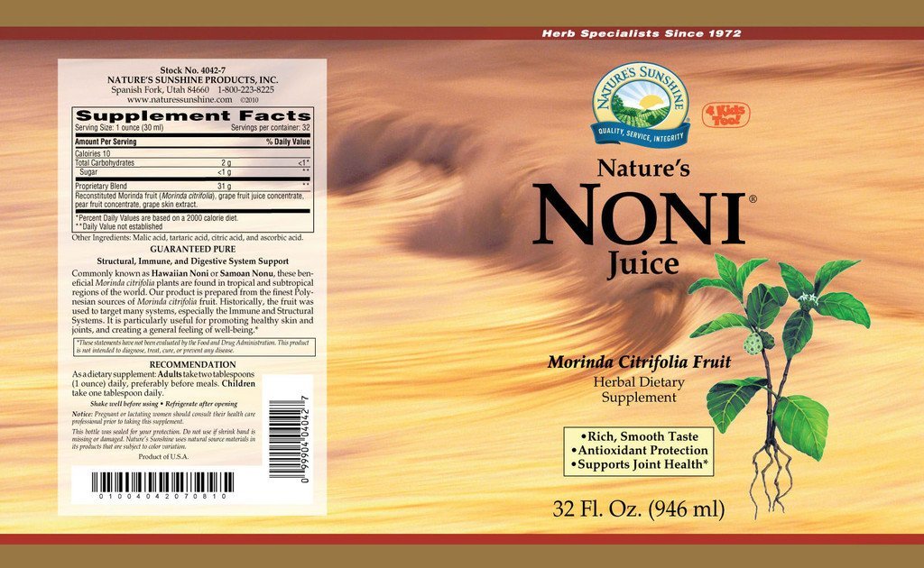Nature's Sunshine Nature's Noni (Two-32 fl. oz. bottles) - Nature's Best Health Store