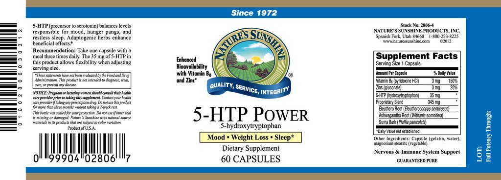 Nature's Sunshine Nature's Sunshine 5-HTP Power (60 caps) - Nature's Best Health Store