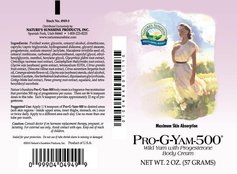 Nature's Sunshine Pro-G-Yam Cream (500 mg) (2 oz. tube) - Nature's Best Health Store