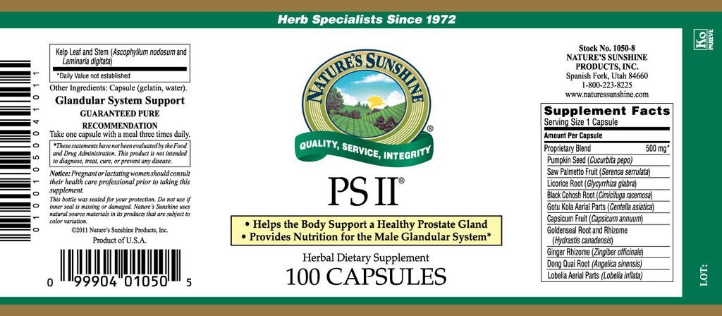 Nature's Sunshine PS II® (100 caps) - Nature's Best Health Store