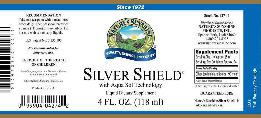 Nature's Sunshine Silver Shield w/Aqua Sol (18 ppm) (4 fl. oz.) - Nature's Best Health Store