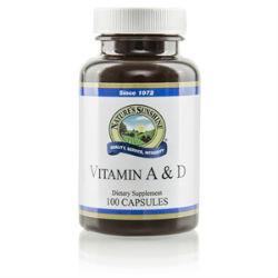 Nature's Sunshine Vitamin A & D (10,000/400 IU) (100 softgel caps) - Nature's Best Health Store