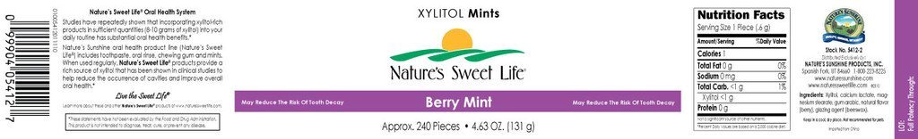 Nature's Sunshine Xylitol Mints (Berry) (240) - Nature's Best Health Store