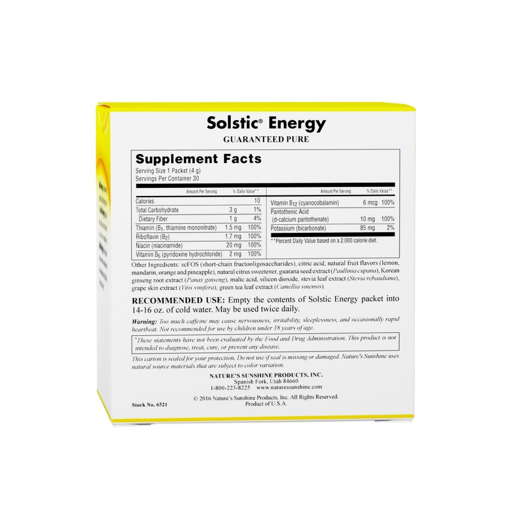Solstic Energy (30 packets) - Nature's Best Health Store