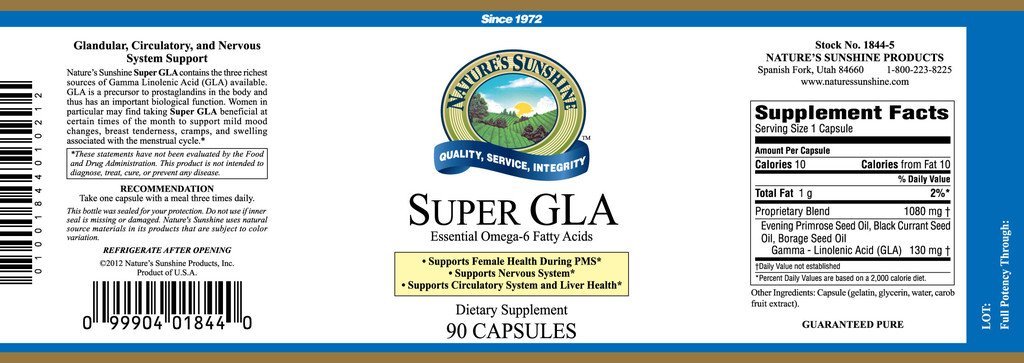 Super GLA Oil Blend (90 softgel caps) - Nature's Best Health Store